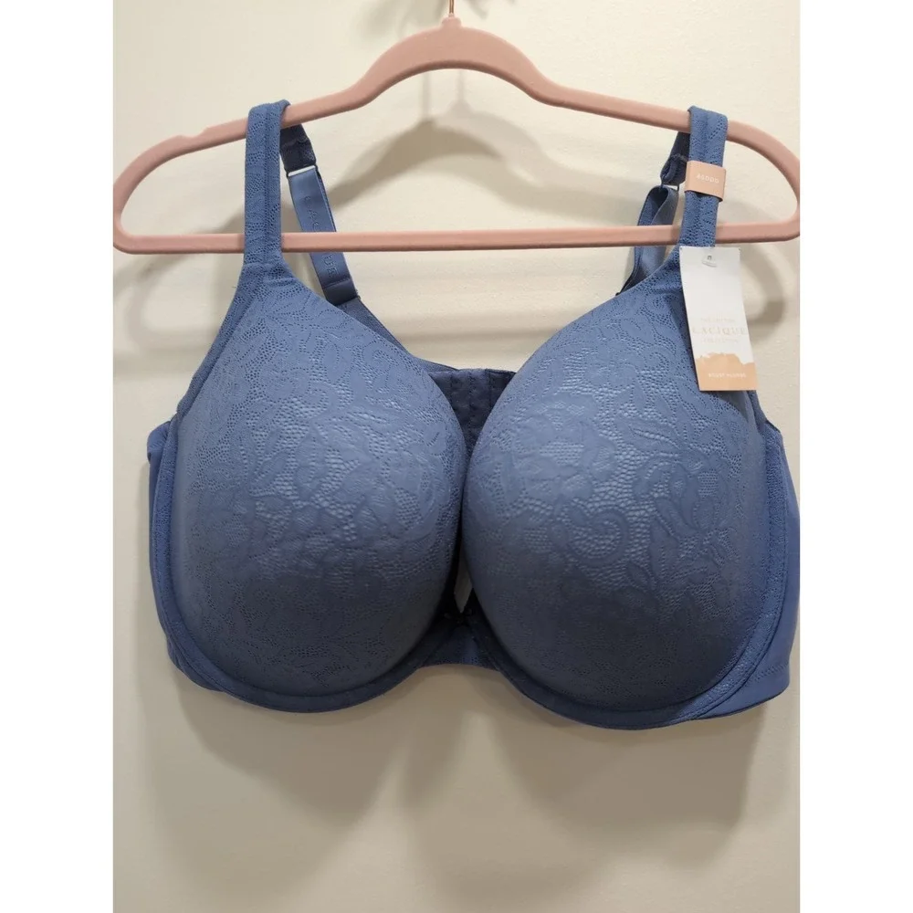 NEW‎ Cacique Boost Plunge Underwire Bra 46DDD PURPLE